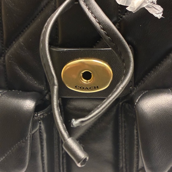 Authentic Coach Tabby Black Quilted Backpack with Gold Hardware~NWT - Picture 8 of 10